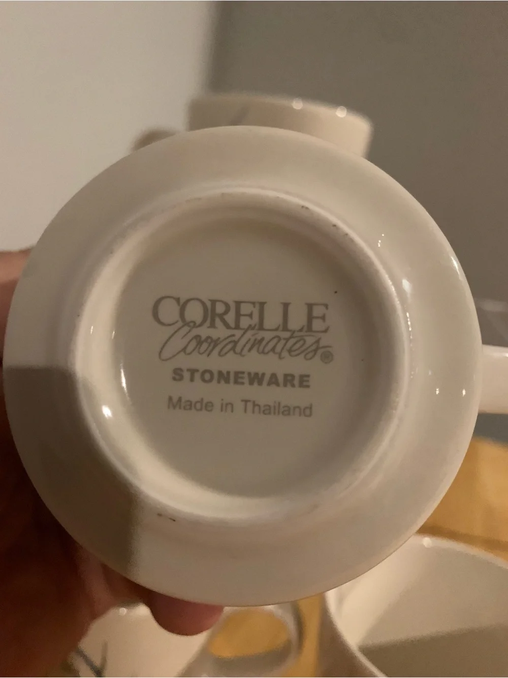 4 Corelle Blue Wheat Coastal Breeze Coffee Cups .